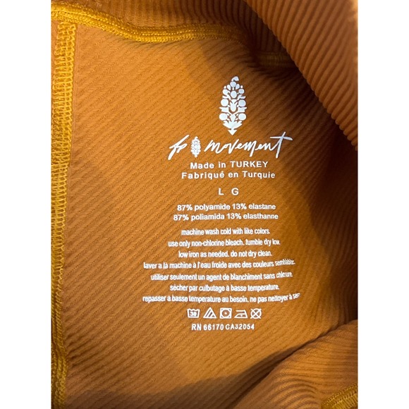 COPY - FP Movement Free Throw High Waist Ribbed Leggings Toasted Coconut Sz Lar… - Picture 6 of 6